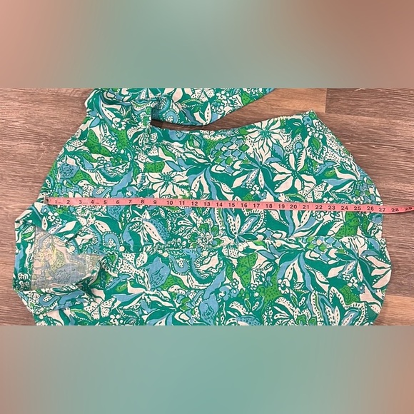 Lilly Pulitzer sea view linen button down shirt in botanical green safari M - Picture 12 of 12